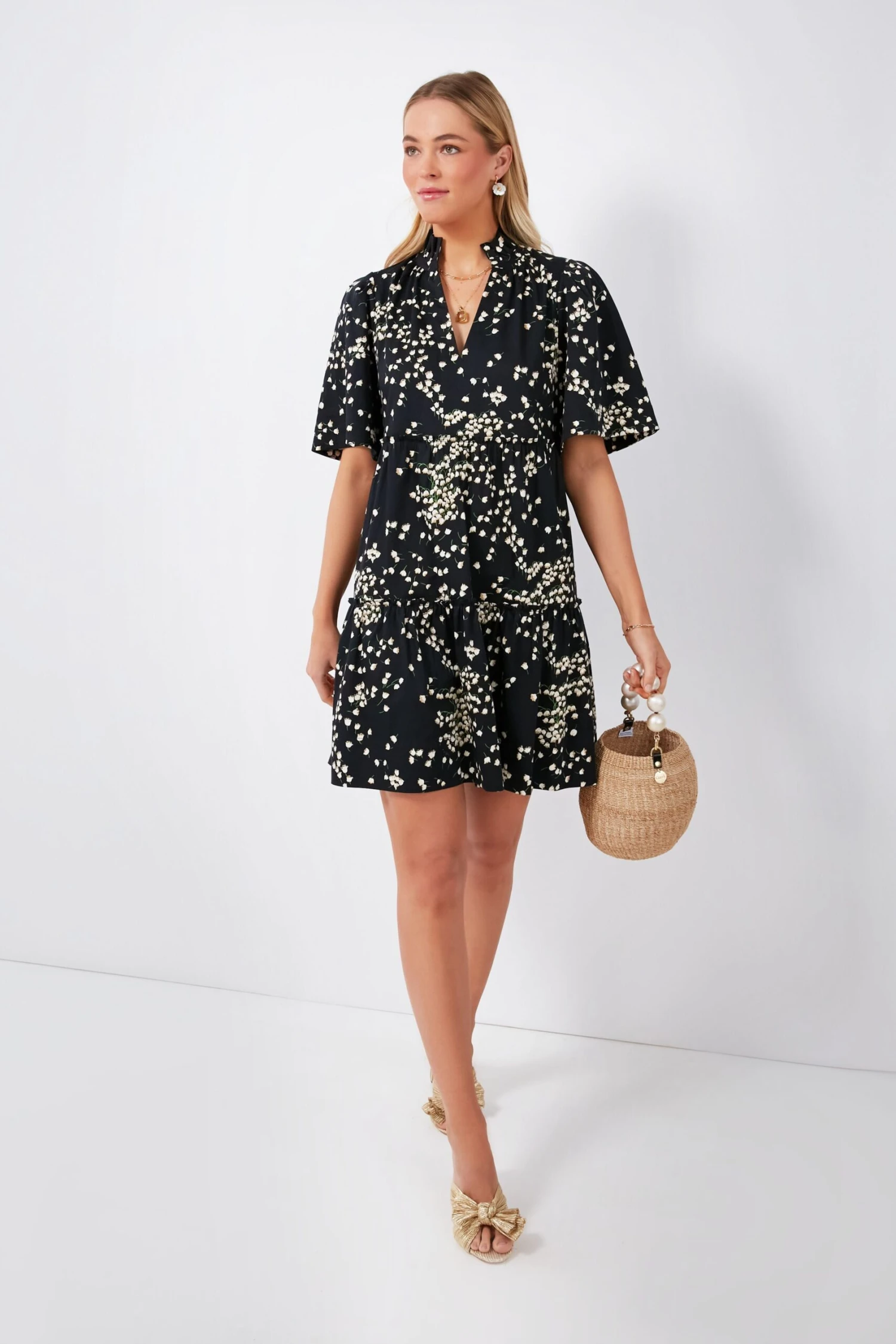 Loeffler Randall Gold Emilia Pleated Knot Mules 7 Loeffler Randall Gold Emilia Pleated Knot Mules - Image 5